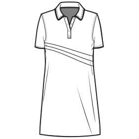 Fashion sewing patterns for Polo Dress 9127